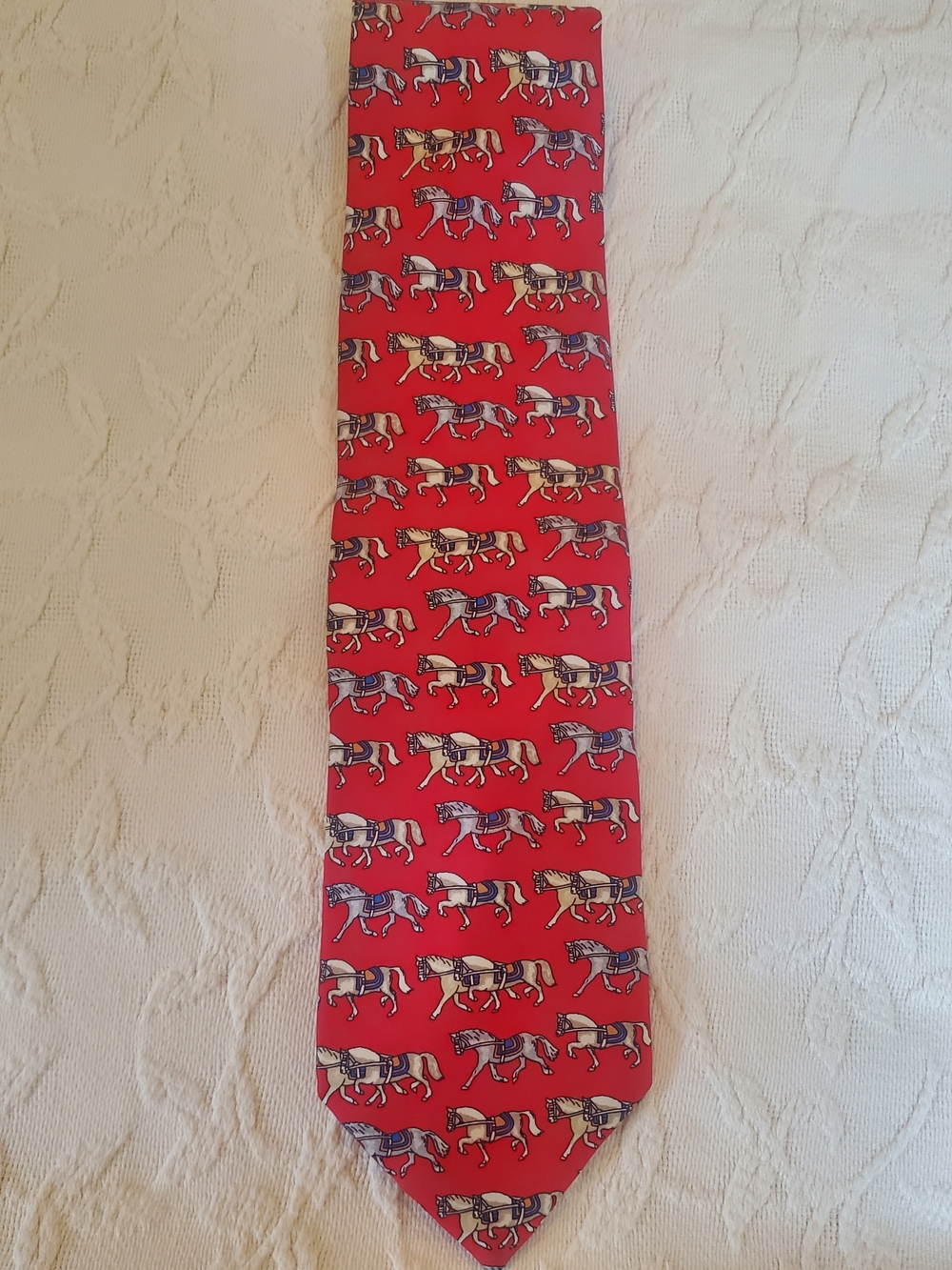 Red Equestrian Tie